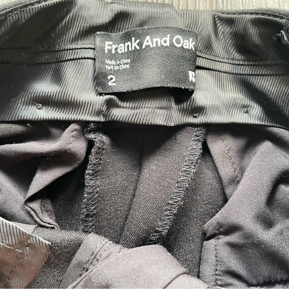 Frank And Oak Black Cropped Pants (Alice straight fit) - Size 2 - Picture 4 of 7